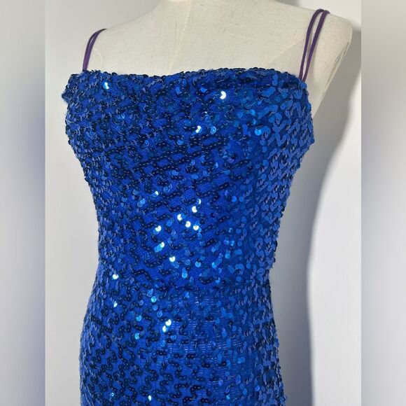 VTG 80s ROB HILL Sequined Maxi Dress - Picture 4 of 6